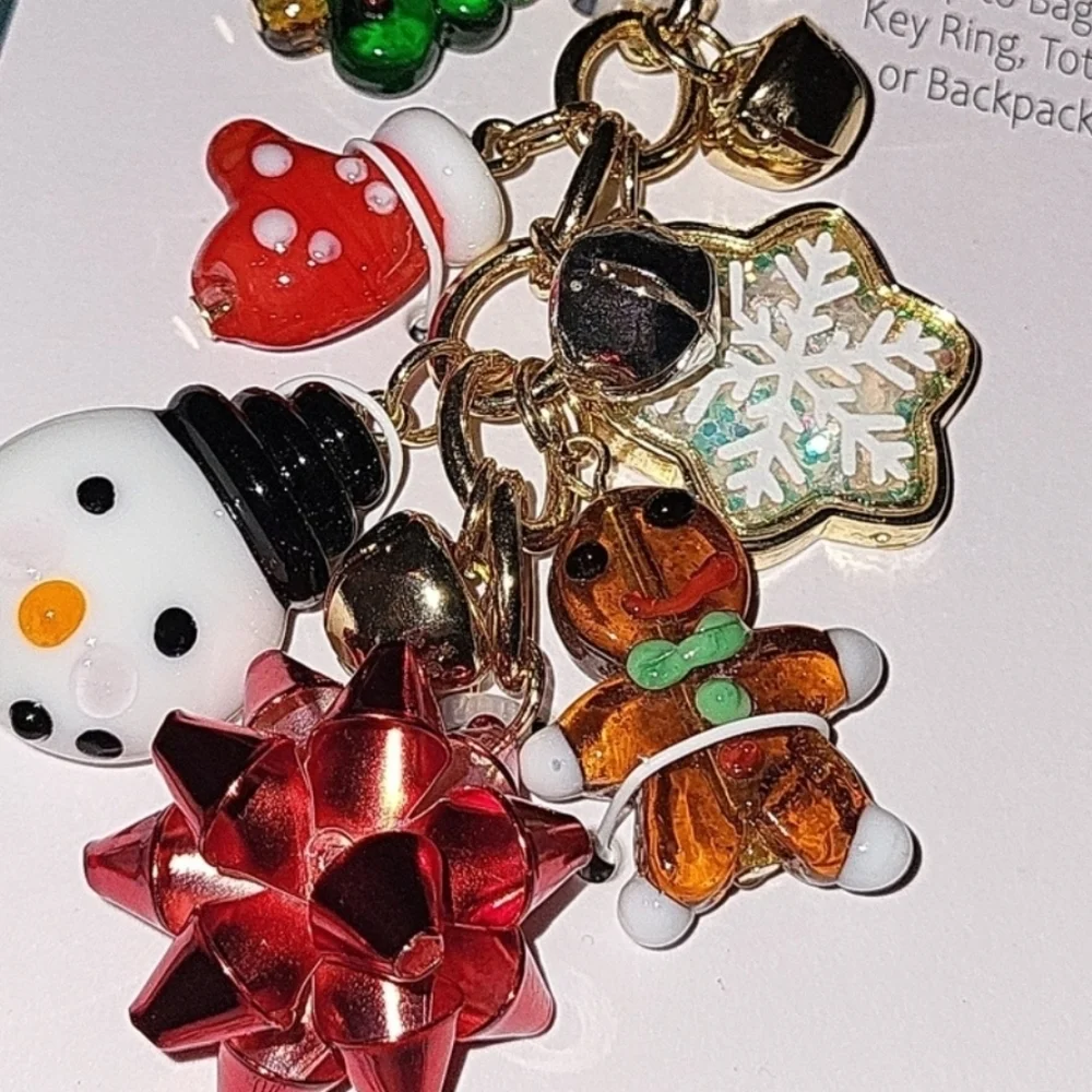 ❤️▪️True to Form▪️Hand Blown Glass Handbag Charm Christmas Brand New HL
